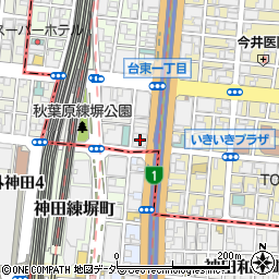 東京都台東区秋葉原1-1周辺の地図
