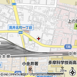 ＪＡ東京むさし本店周辺の地図
