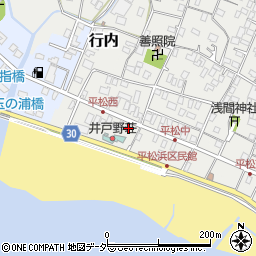 千葉県旭市平松1601周辺の地図