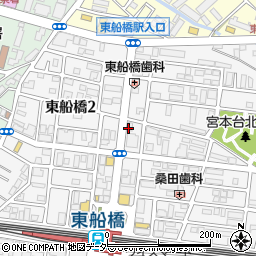 東船橋駅前整骨院周辺の地図