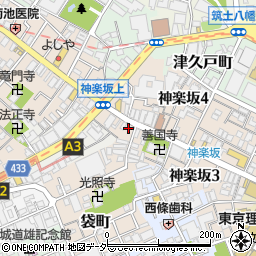 神楽坂レディースクリニック周辺の地図