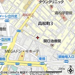 東京都立川市高松町3丁目15-15周辺の地図