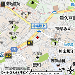 東京都新宿区岩戸町21周辺の地図