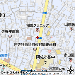 東京都杉並区阿佐谷南3丁目1-19周辺の地図