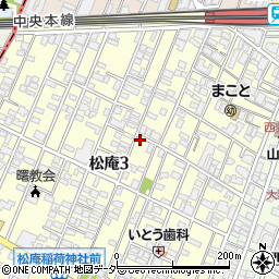東京都杉並区松庵3丁目27-9周辺の地図