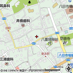 千葉県匝瑳市八日市場イ2453周辺の地図