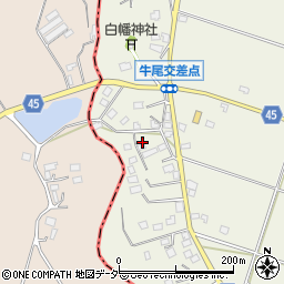 千葉県香取郡多古町牛尾253周辺の地図