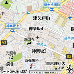 シュラスコ＆ビアレストラン ALEGRIA Kagurazaka周辺の地図