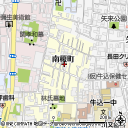 東京都新宿区南榎町46周辺の地図