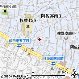 東京都杉並区阿佐谷南3丁目8-10周辺の地図