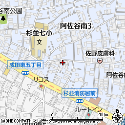 東京都杉並区阿佐谷南3丁目7-10周辺の地図
