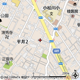 東京都江戸川区平井2丁目19-19周辺の地図