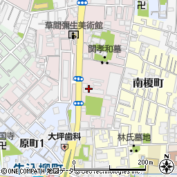 東京都新宿区弁天町87周辺の地図