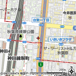 東京都台東区秋葉原1周辺の地図