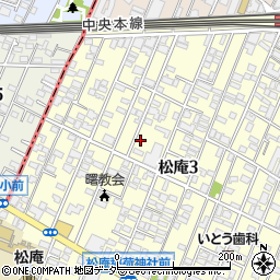 東京都杉並区松庵3丁目23-7周辺の地図