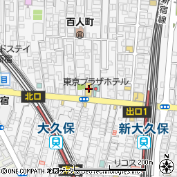 ドン・キホーテ新大久保駅前店周辺の地図