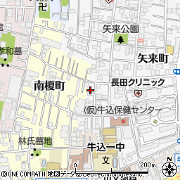 東京都新宿区矢来町11周辺の地図