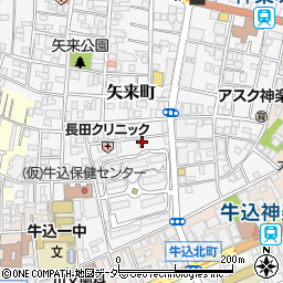 東京都新宿区矢来町1周辺の地図