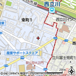 東京都昭島市東町1丁目3周辺の地図