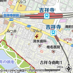 パソコン市民講座　丸井吉祥寺教室周辺の地図