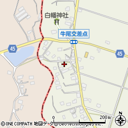 千葉県香取郡多古町牛尾254周辺の地図