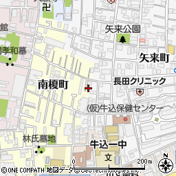 東京都新宿区南榎町22周辺の地図