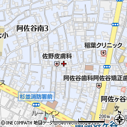 東京都杉並区阿佐谷南3丁目27-5周辺の地図
