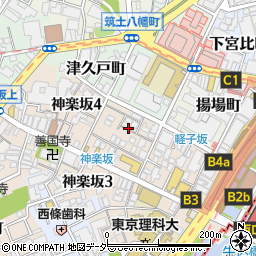 神楽坂 和食 千周辺の地図