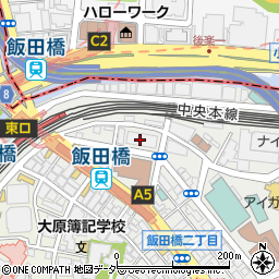 東京都千代田区飯田橋3丁目8周辺の地図
