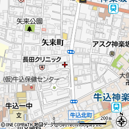 東京都新宿区矢来町1-10の地図 住所一覧検索｜地図マピオン