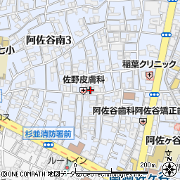 東京都杉並区阿佐谷南3丁目27-6周辺の地図