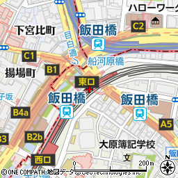 東京都千代田区飯田橋4丁目周辺の地図