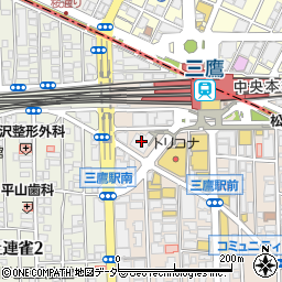 三鷹駅前調剤薬局周辺の地図