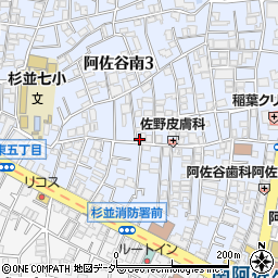 リパーク阿佐谷南３丁目第７駐車場周辺の地図