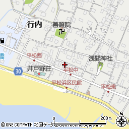 千葉県旭市平松1596-1周辺の地図