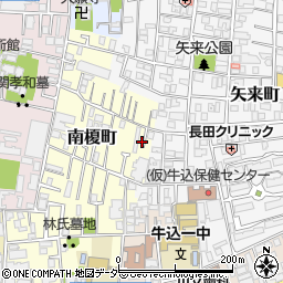 東京都新宿区南榎町23周辺の地図