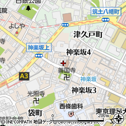 とんかつ神楽坂さくら 本店周辺の地図