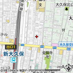 東京都新宿区百人町2丁目1-8周辺の地図