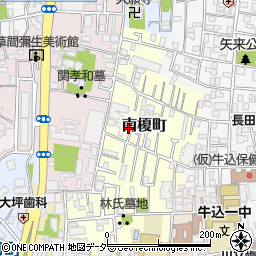 東京都新宿区南榎町43周辺の地図