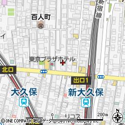 東京都新宿区百人町2丁目11-24周辺の地図