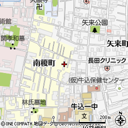 東京都新宿区南榎町24周辺の地図