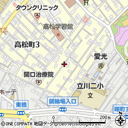 東京都立川市高松町3丁目周辺の地図