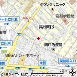 東京都立川市高松町3丁目15-12周辺の地図