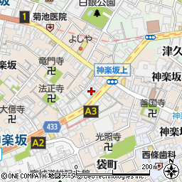 東京都新宿区岩戸町2周辺の地図