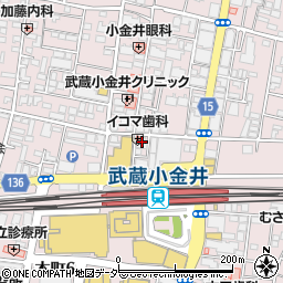 風風ラーメン 武蔵小金井店周辺の地図