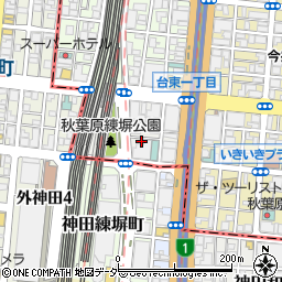 ユアー・パーキング秋葉原第１駐車場周辺の地図