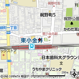 臨海セミナー　東小金井校周辺の地図