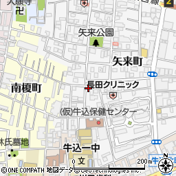 東京都新宿区矢来町16周辺の地図