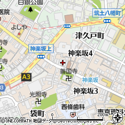PAUL 神楽坂店周辺の地図