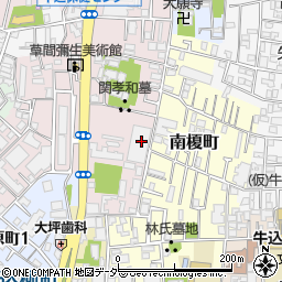 東京都新宿区弁天町72周辺の地図